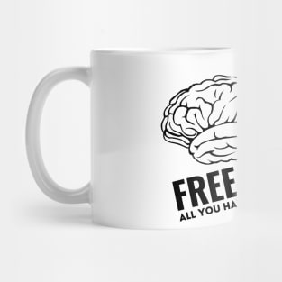 The Human Brain - Free To Use! Mug